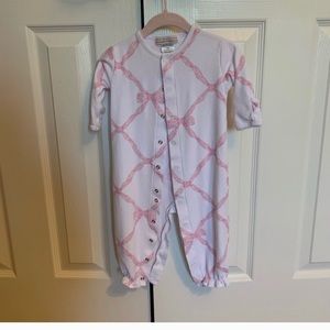 TBBC pink bow converter onesie